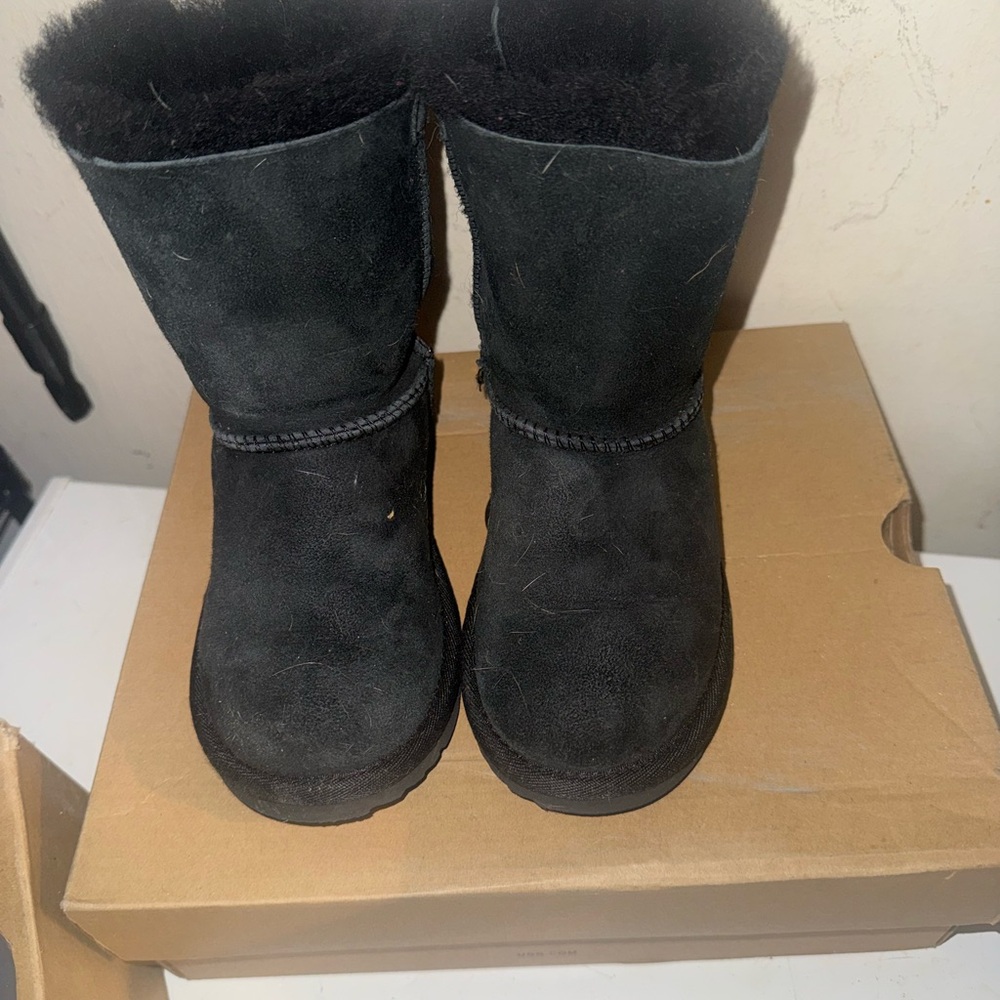 UGG Black Bailey Bow Boots
